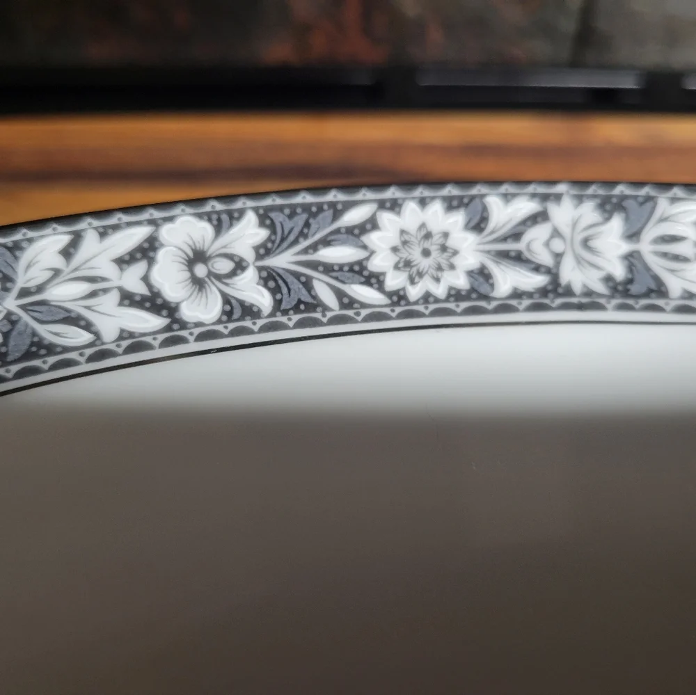 Vintage Sango China Japan Navarro Grey Floral Design 12